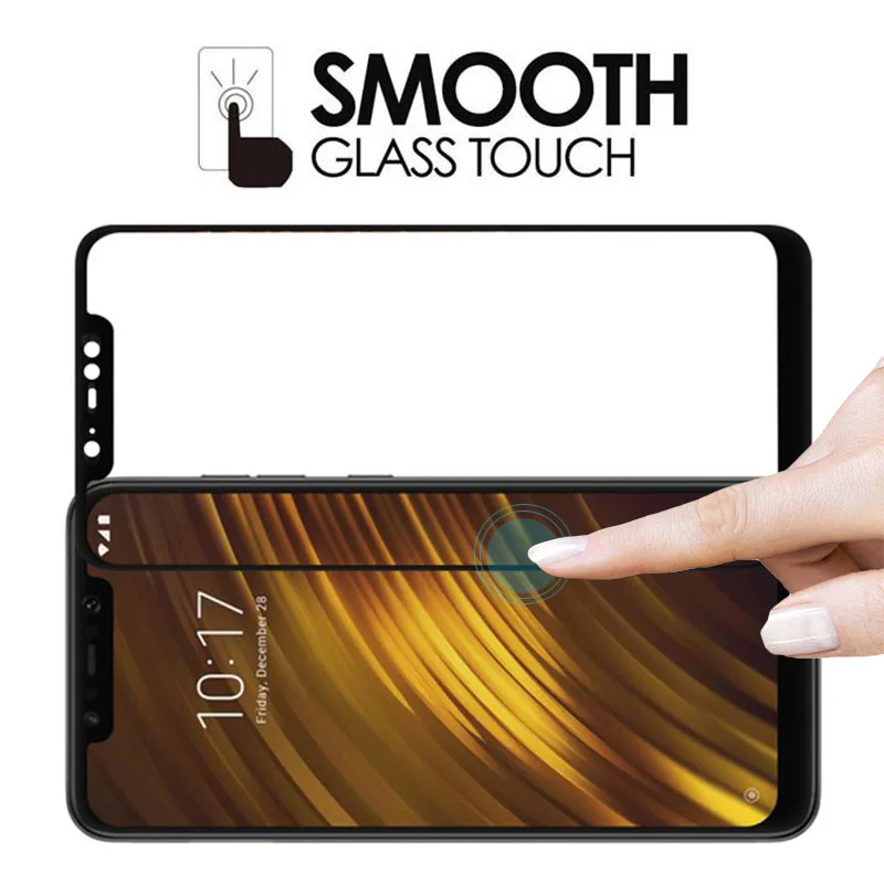 Чехол для Xiaomi Pocophone F1 чехол 8 Lite закаленное стекло с полным покрытием Защита