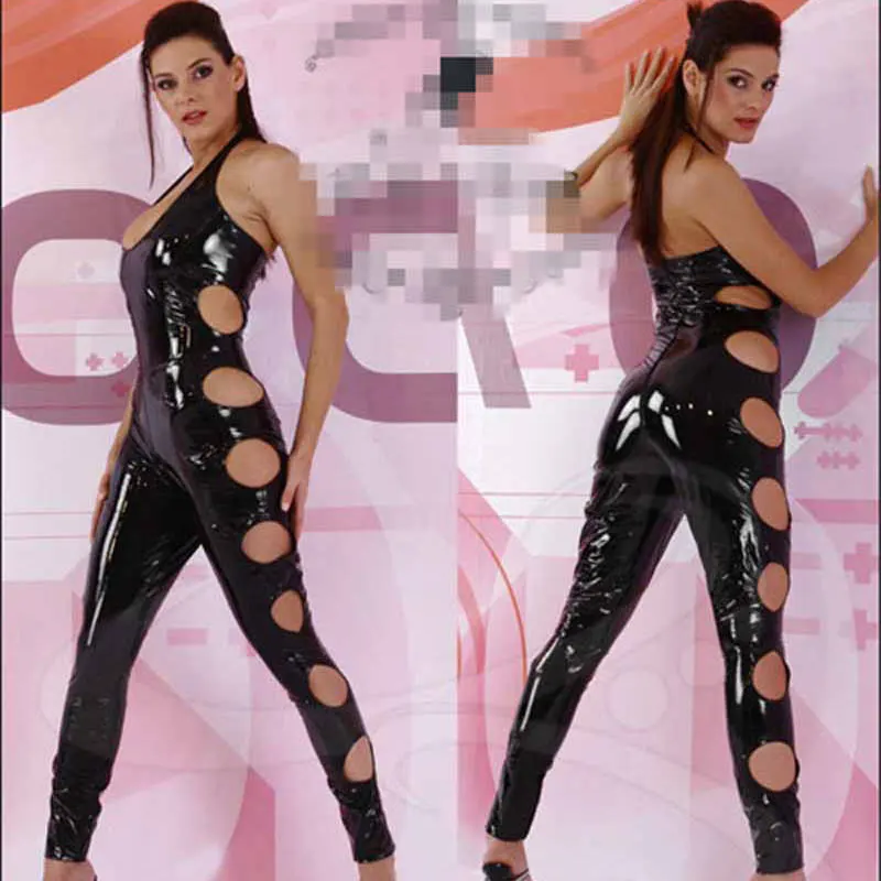 Sexy Women Hollow Out Shiny Bodysuit Faux Leather Bunk Catsuit Erotic Wet Look Sexy Club Jumpsuit Wear Lingerie Bodysuit F36
Sexy Women Hollow Out Shiny Bodysuit Faux Leather Bunk Catsuit Erotic Wet Look Sexy Club Jumpsuit Wear Lingerie Bodysuit F36