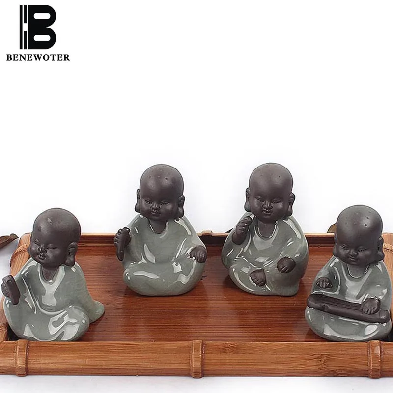 4PCS/LOT BENEWOTER Tea Ceremony Boutique Cute Monk Tea Pet Ceramic Porcelain Ice Crackle Kiln Tea Pet Ornament Home Decoration
4PCS/LOT BENEWOTER Tea Ceremony Boutique Cute Monk Tea Pet Ceramic Porcelain Ice Crackle Kiln Tea Pet Ornament Home Decoration