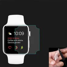 Мягкая защитная пленка из ТПУ с полным покрытием для Apple Watch 3 шт. 38 мм 42 40 44 экрана