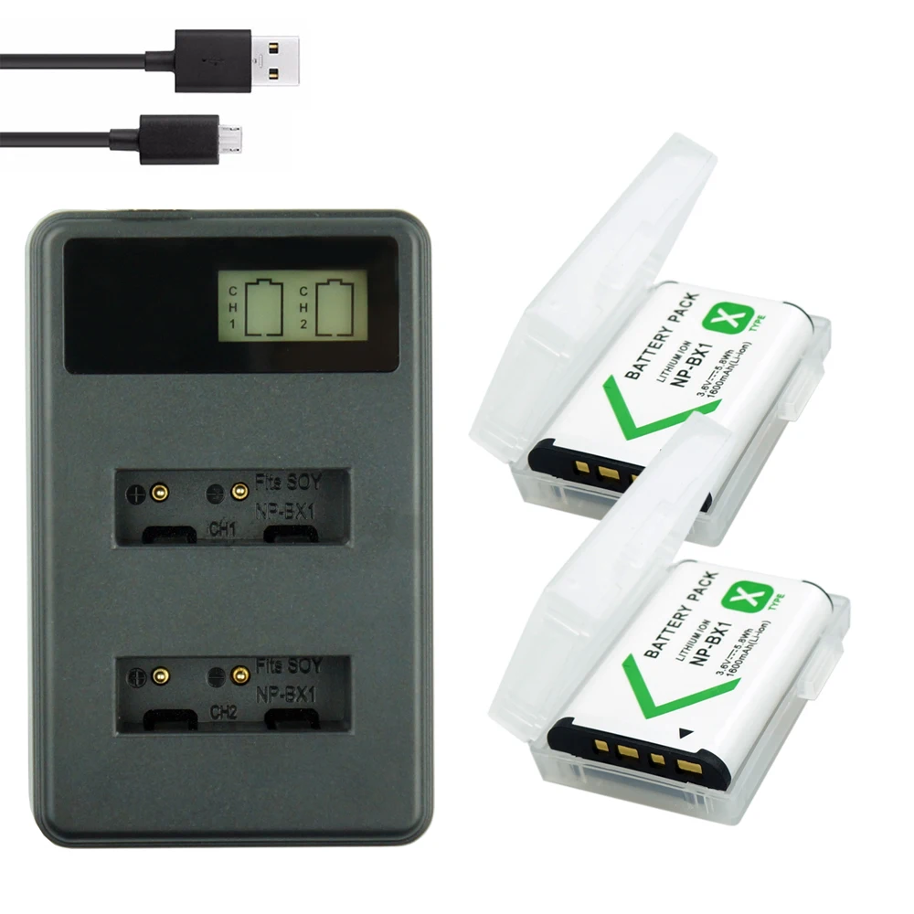 2* NP-BX1 bateria NP BX1 Battery Packs + LCD Dual USB Charger for Sony DSC RX1 RX100 AS100V M3 M2 HX300 HX400 HX50 HX60 GWP88
2* NP-BX1 bateria NP BX1 Battery Packs + LCD Dual USB Charger for Sony DSC RX1 RX100 AS100V M3 M2 HX300 HX400 HX50 HX60 GWP88