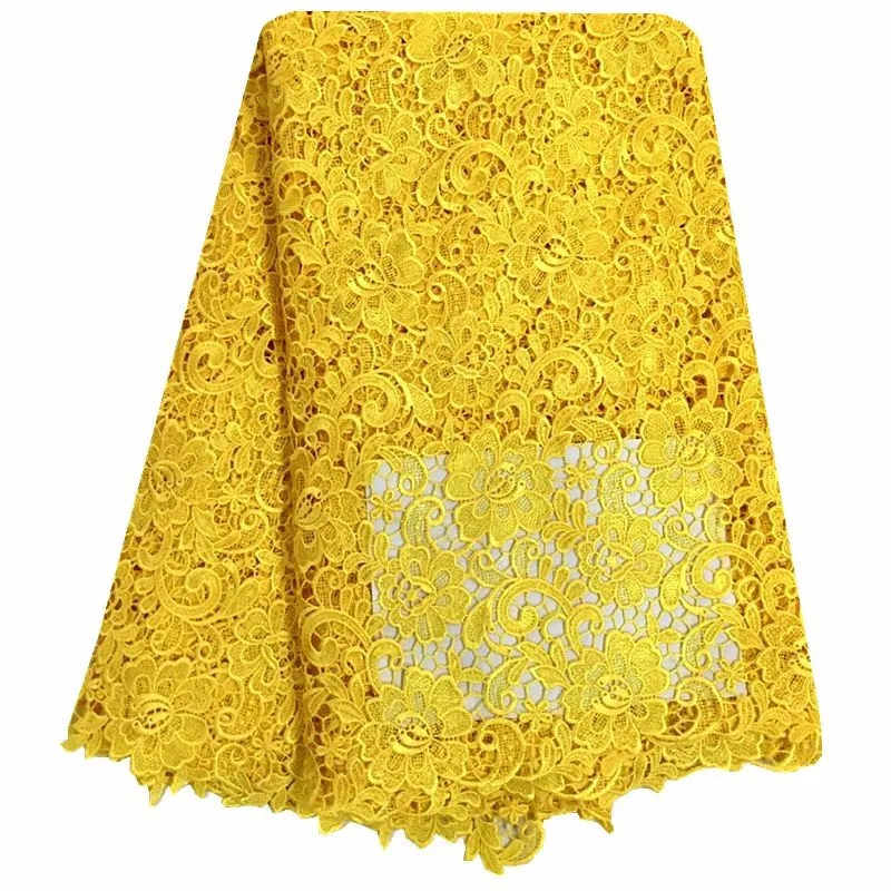 African Voile Lace Fabric 5yards Yellow Guipure Lace Fabric 2019 High Quality African Cord Net Lace Fabric For Wedding Dress
African Voile Lace Fabric 5yards Yellow Guipure Lace Fabric 2019 High Quality African Cord Net Lace Fabric For Wedding Dress