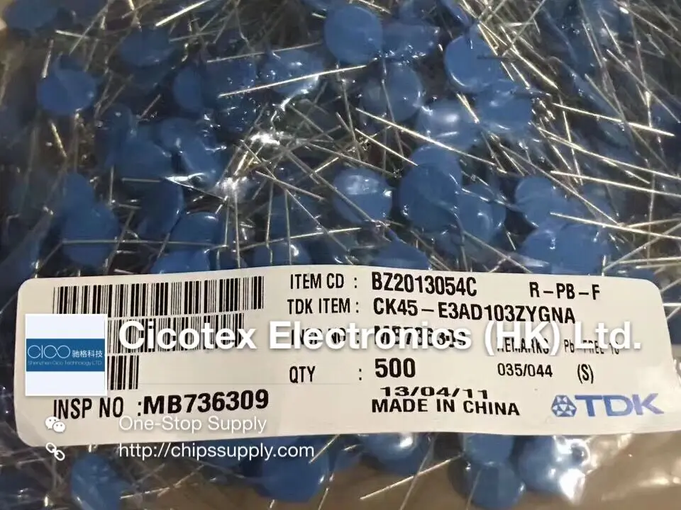 10 шт./лот CK45-E3AD103ZYGNA Керамические дисковые конденсаторы CK45 0,01 мкФ 1kv E DIP2
10 шт./лот CK45-E3AD103ZYGNA Керамические дисковые конденсаторы CK45 0,01 мкФ 1kv E DIP2