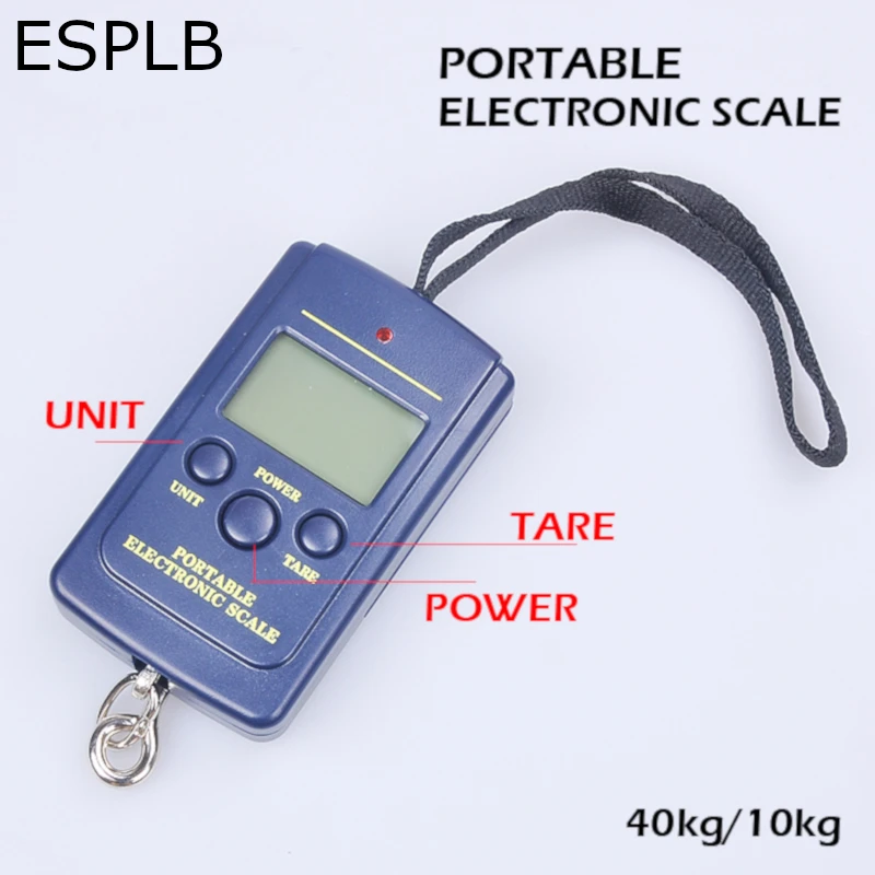 Цифровые Мини-весы ESPLB электронные весы 0-10 кг/5g 10-40 кг/10 г для рыбалки путешествий