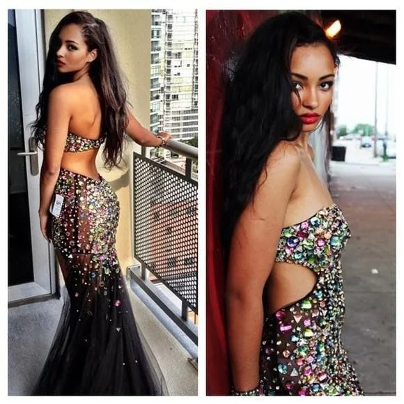New listing Colorful crystal beads mermaid bridesmaid dresses sexy see-through scanning train hollow gorgeous sleeveless
New listing Colorful crystal beads mermaid bridesmaid dresses sexy see-through scanning train hollow gorgeous sleeveless
