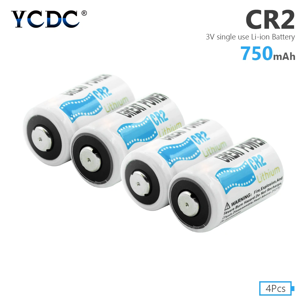 4 шт. 3 0 в 750 мАч CR2 LiMnO2 класса А батареи RLCR2 1 DLCR2 DLCR2B камера дверной звонок