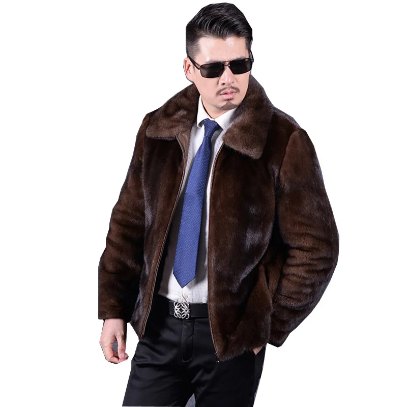 2017 Autumn and Winter New Men's Imitation Water Fur Coat Long Section Mink Coat Overcoat Slim Casual Fur Size S M -4XL 5XL 6XL
2017 Autumn and Winter New Men's Imitation Water Fur Coat Long Section Mink Coat Overcoat Slim Casual Fur Size S M -4XL 5XL 6XL
