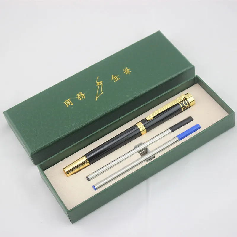 DIKA WEN High-grade Gift Set Luxury Black and Gold Roller Ball Pen with Blue Metal Ballpoint Pens Christmas Gift Free Shipping
DIKA WEN High-grade Gift Set Luxury Black and Gold Roller Ball Pen with Blue Metal Ballpoint Pens Christmas Gift Free Shipping