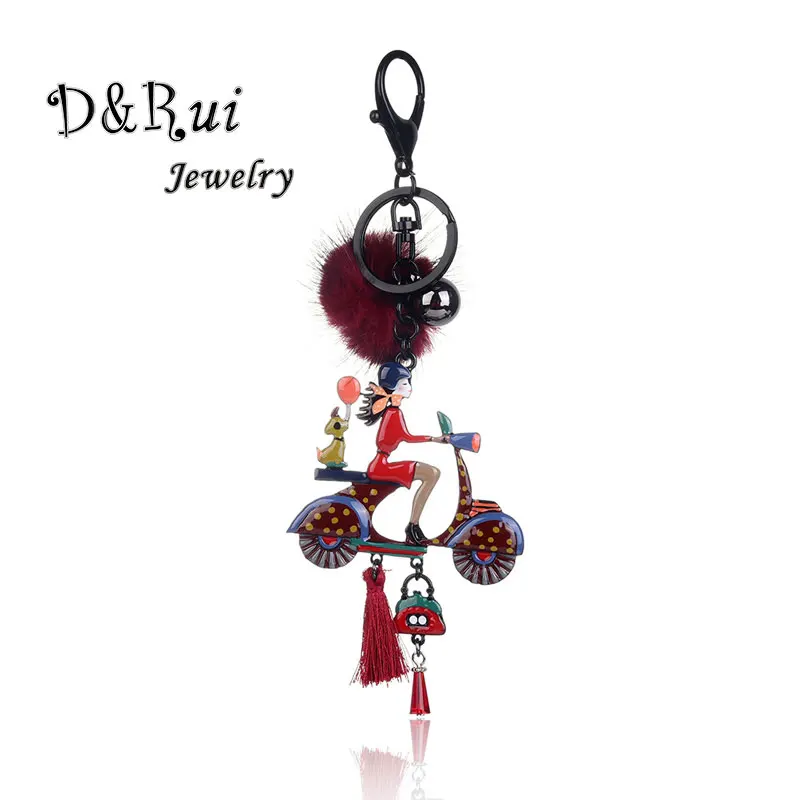 Fashion Girl Keychain for Women Bag Car Enamel Alloy Pompom Cartoon Figure Key Chain Rings Accessories Keyring Woman Key Chains
Fashion Girl Keychain for Women Bag Car Enamel Alloy Pompom Cartoon Figure Key Chain Rings Accessories Keyring Woman Key Chains