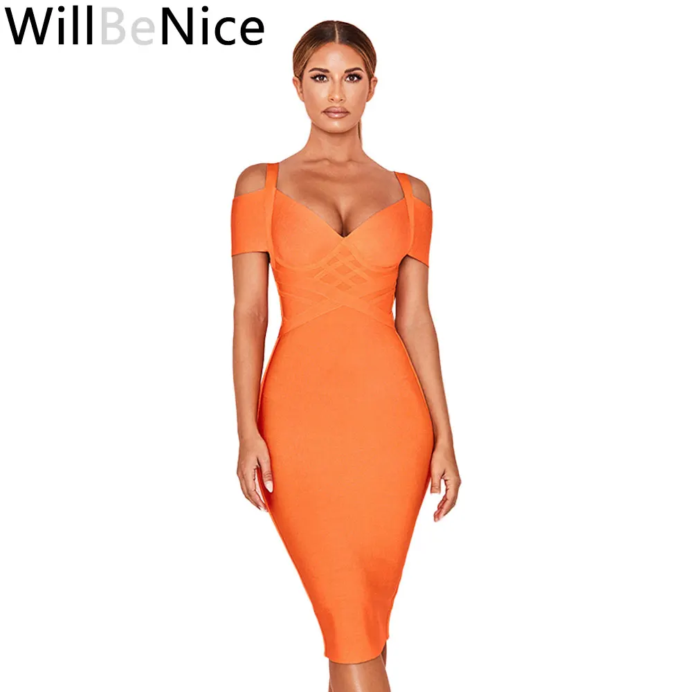 WillBeNice Women Bandage Dress 2019 New Arrivals Elegant Summer Off Shoulder Bandage Dress Orange Sexy Bodycon Dress Party Club
WillBeNice Women Bandage Dress 2019 New Arrivals Elegant Summer Off Shoulder Bandage Dress Orange Sexy Bodycon Dress Party Club