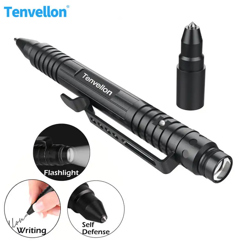 Military Tactical Pen Self defense Multi functions LED Flashlight Self Defense Supplies Protection Defense Personal Pen
Military Tactical Pen Self defense Multi functions LED Flashlight Self Defense Supplies Protection Defense Personal Pen