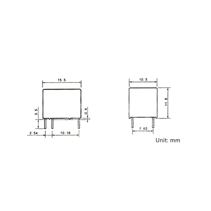 OOTDTY 5 шт./компл. 12 В реле HK4100F DC 12V SHG 6 контактов 3A 250 AC 30 15 мм|Реле| |