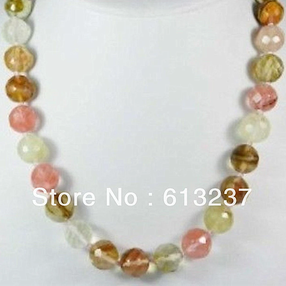 Fashion style 10mm lovely faceted watermelon tourmaline stone round beads making necklace 18" GE1485
Fashion style 10mm lovely faceted watermelon tourmaline stone round beads making necklace 18" GE1485