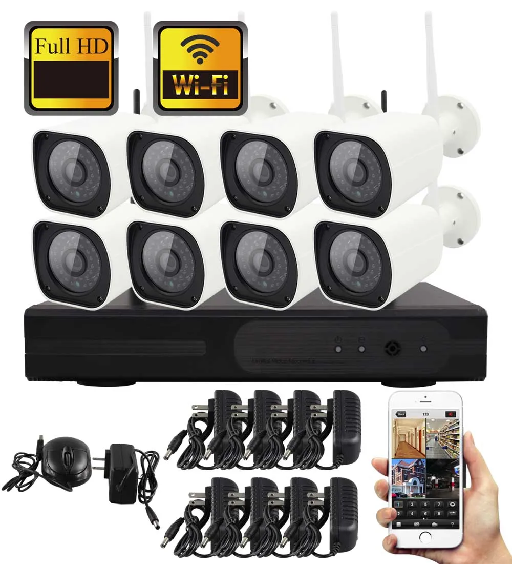 SmartYIBA8CH 960P HD Wifi NVR Kit Audio Record CCTV Camera System 1.3MP Waterproof Wireless Security Camera System 8 Camera
SmartYIBA8CH 960P HD Wifi NVR Kit Audio Record CCTV Camera System 1.3MP Waterproof Wireless Security Camera System 8 Camera