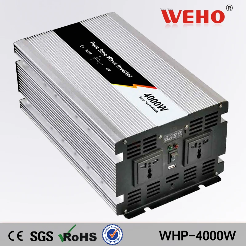 (WHP-4000-) 4000W Solar Power System Pure Sine Wave Inverter DC 12V 24V 48V to AC 110V 220V 50Hz 60Hz
(WHP-4000-) 4000W Solar Power System Pure Sine Wave Inverter DC 12V 24V 48V to AC 110V 220V 50Hz 60Hz