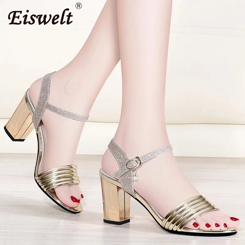 EISWELT Summer Women's Pumps New High-heels Buckle Female Mixed Color Shoes Thick Heels Ladies Fashion Female Women Pumps
EISWELT Summer Women's Pumps New High-heels Buckle Female Mixed Color Shoes Thick Heels Ladies Fashion Female Women Pumps