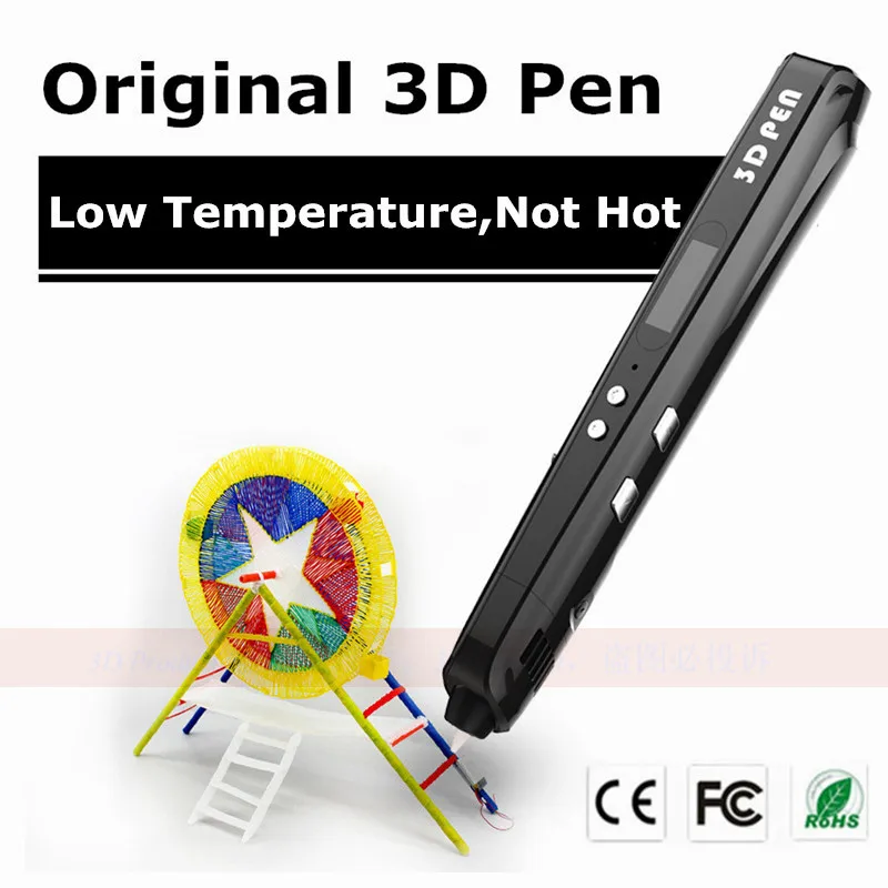 2018 Original 3 Color 3D Pen 1.75mm PCL Low Temperature Gift Box Drawing Birthday For Kids D Can Add | Компьютеры и офис