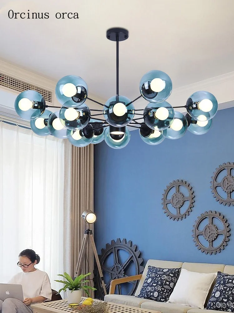 Nordic modern minimalist chandelier living room bedroom postmodern personality creative magic bean Chandelier free shipping
Nordic modern minimalist chandelier living room bedroom postmodern personality creative magic bean Chandelier free shipping