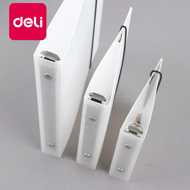Deli 5 шт. A4/A5/A6 прозрачный цветной пластиковый блокнот PP папка зажим для файлов