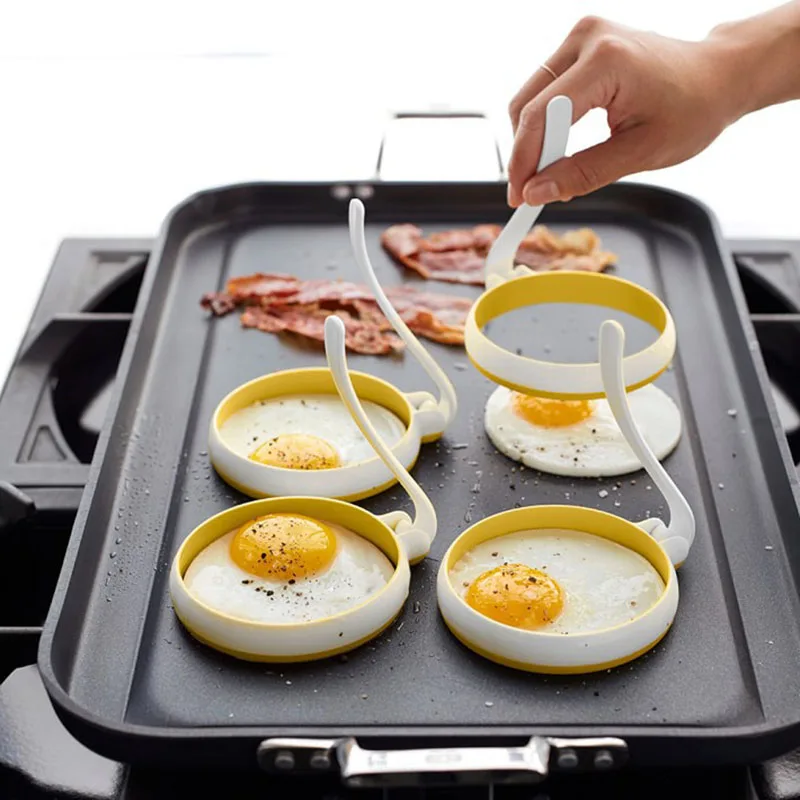 1PC Fried Egg Mold Culinary Round Shape Ring Breakfast Cooking Tools Non-stick Heat Resistant Frying Pancake Rings | Дом и сад