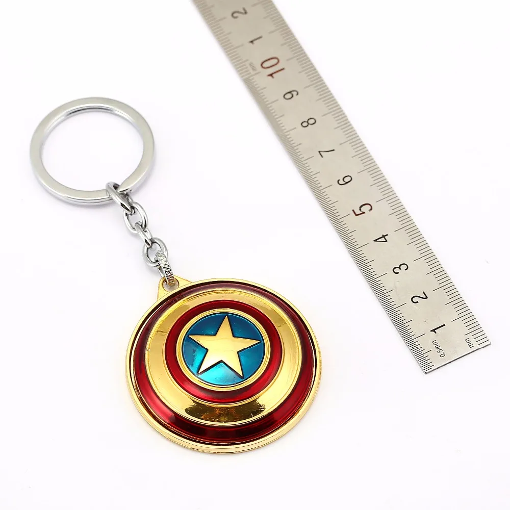 Captain America Shield Turnable Key Chain Metal Holder Jewelry Keyring Round For Man Car Ornament Accessory
Captain America Shield Turnable Key Chain Metal Holder Jewelry Keyring Round For Man Car Ornament Accessory