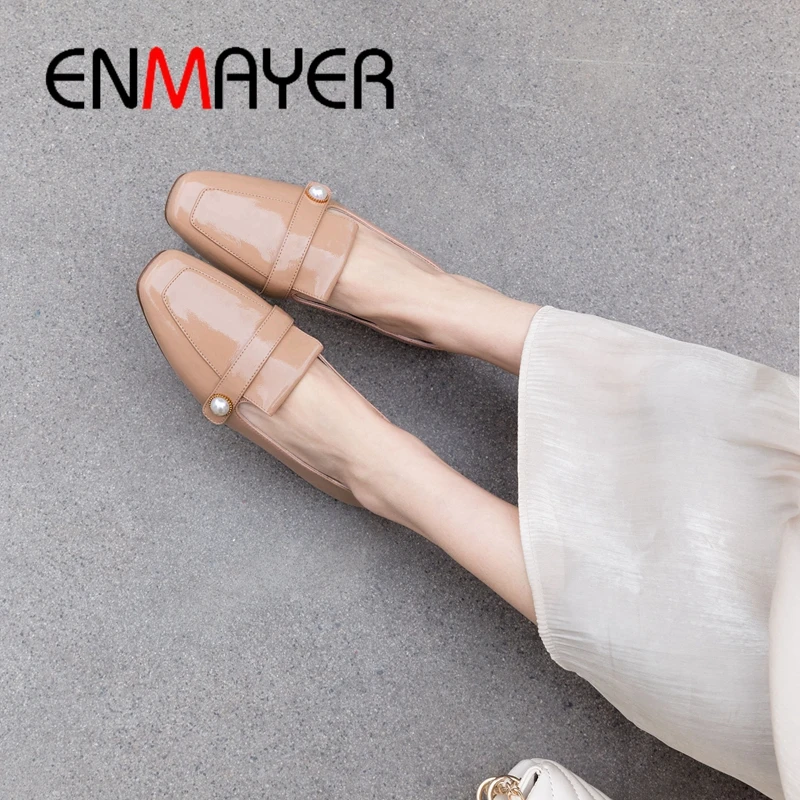 ENMAYER 2019 New Arrival Genuine Leather Mary Janes Womens Shoes Flats Spring/Autumn Solid Casual Shoes Size 34-40 LY2173
ENMAYER 2019 New Arrival Genuine Leather Mary Janes Womens Shoes Flats Spring/Autumn Solid Casual Shoes Size 34-40 LY2173