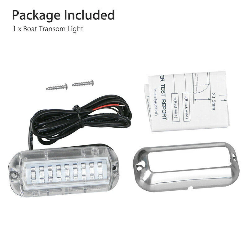 Dcoo 27 LED Boat Navigation Light 50W 12V 304 Underwater Pontoon Marine Lights IP68 Waterproof Stainless Steel Ship Beam | Лампы и