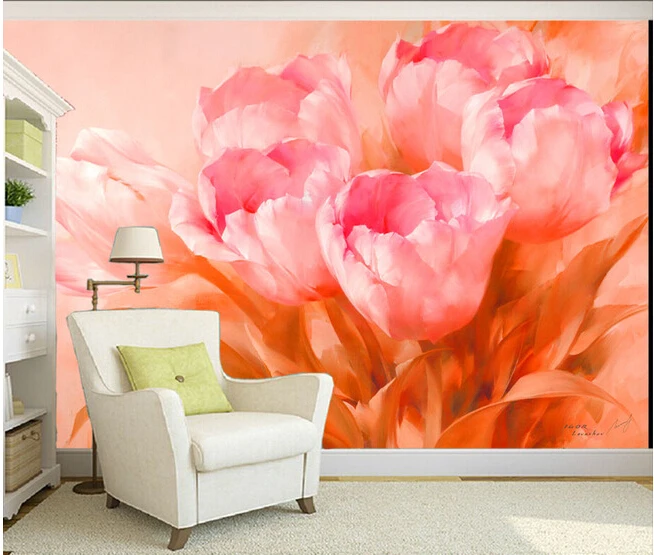 Custom 3 d flower wall murals wallpaper, tulip canvas for the sitting room the bedroom TV wall waterproof vinyl papel DE parede
Custom 3 d flower wall murals wallpaper, tulip canvas for the sitting room the bedroom TV wall waterproof vinyl papel DE parede