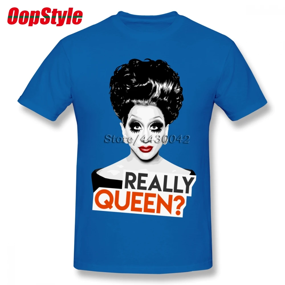 Действительно королева бьянка дель Рио RuPaul's Drag racing футболка для мужчин Прямая