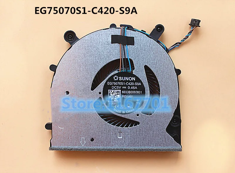 New Original Laptop/Notebook CPU Cooler Cooling Fan For SUNON EG75070S1-C420-S9A 6033B0060801 DC5V 0.45A
New Original Laptop/Notebook CPU Cooler Cooling Fan For SUNON EG75070S1-C420-S9A 6033B0060801 DC5V 0.45A