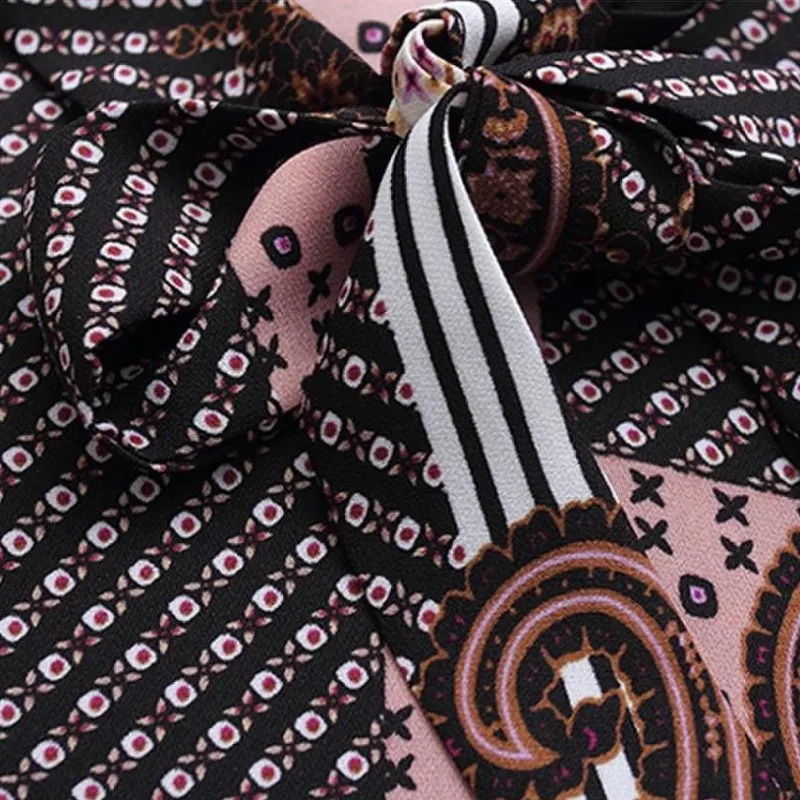 Boho Style Women Chiffon Long Sleeve Shirts Office Ladies Work Floral Printed Blouses Bow Lace Up Loose Breathable Top Shirt 4XL
Boho Style Women Chiffon Long Sleeve Shirts Office Ladies Work Floral Printed Blouses Bow Lace Up Loose Breathable Top Shirt 4XL