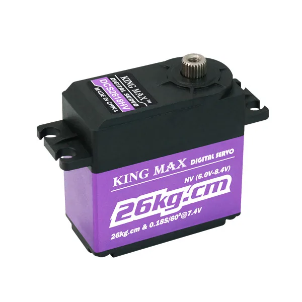 Превосходное хобби KingMax DCS2618HV -- 61 г 26 кг. см, цифровые стандартные металлические сервоприводы
Превосходное хобби KingMax DCS2618HV -- 61 г 26 кг. см, цифровые стандартные металлические сервоприводы