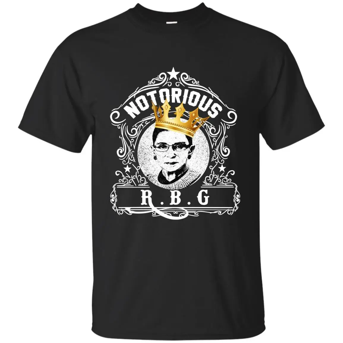 Известный RBG Ruth Bader Ginsberg черный темно синяя футболка для фанатов с коротким