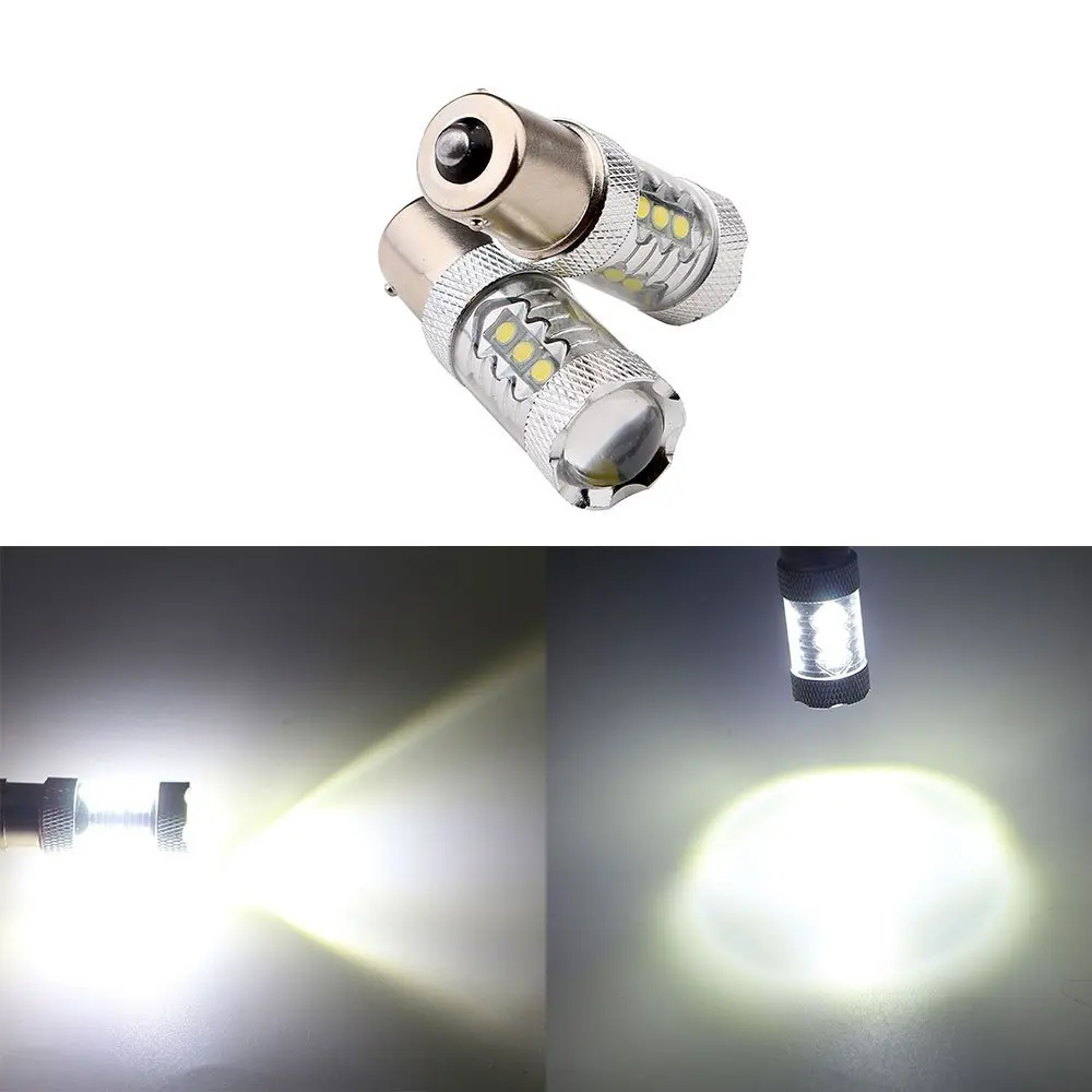 2 X S25 Super Bright 1156 White Cree Chipsets 80W LED Car Lights Bulb Backup Signal Blinker Stop Brake Tail Light Bulbs 12v
2 X S25 Super Bright 1156 White Cree Chipsets 80W LED Car Lights Bulb Backup Signal Blinker Stop Brake Tail Light Bulbs 12v