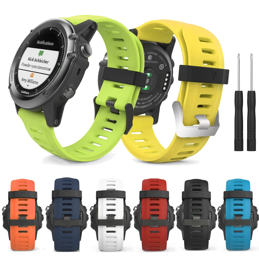 Силиконовый ремешок для Fenix 5X6X26 мм сменный Garmin 3/Fenix 3 HR аксессуары фитнес
