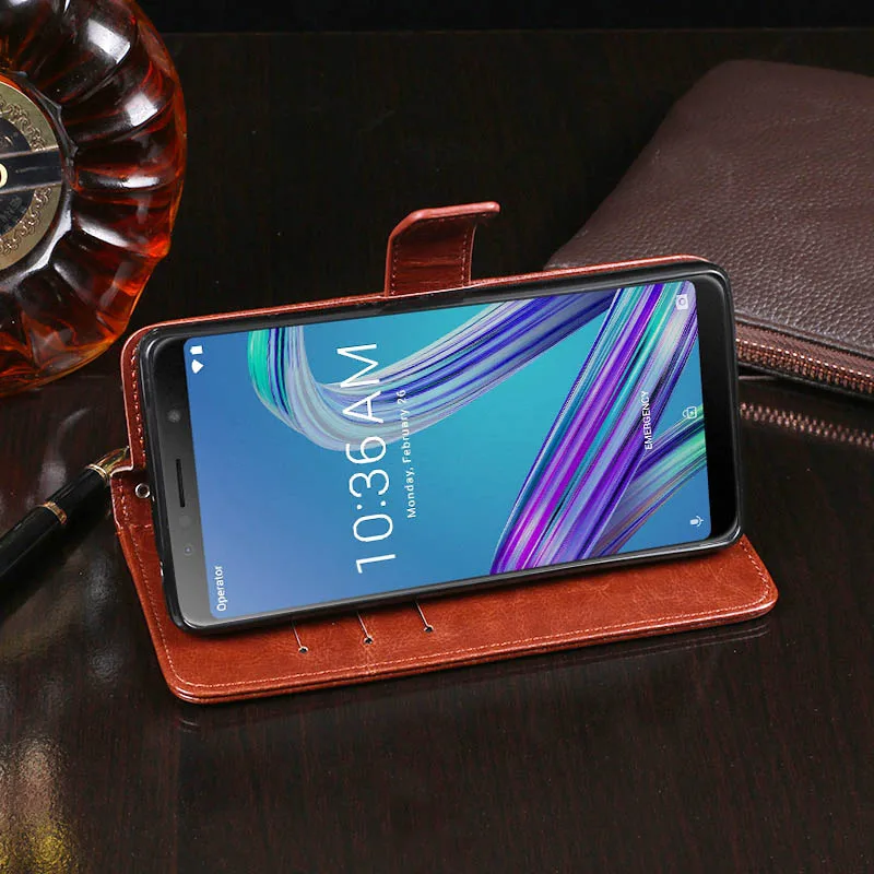 iTien Vintage Leather Protective Cover Case For Asus Zenfone Max Plus ZB570TL Pro M1 ZB601KL TPU Silicone Shell Wallet Etui Skin | Мобильные
