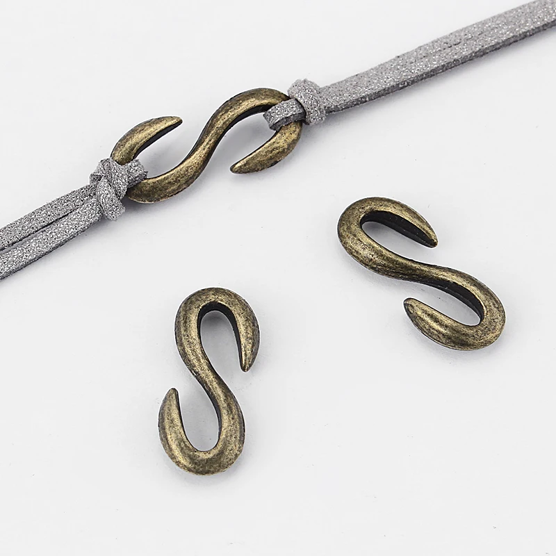 10pcs Antique Bronze S Hook Connector Clasp For Bracelet Necklace Jewelry Craft Making 28x11mm
10pcs Antique Bronze S Hook Connector Clasp For Bracelet Necklace Jewelry Craft Making 28x11mm