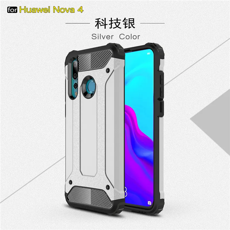 Huawei Nova 4 Cases Cover Anti-knock Soft Silicone + Hard Plastic Back Case For Huawei Nova 4 Phone Shell Huawei Nova 4 Fundas
Huawei Nova 4 Cases Cover Anti-knock Soft Silicone + Hard Plastic Back Case For Huawei Nova 4 Phone Shell Huawei Nova 4 Fundas