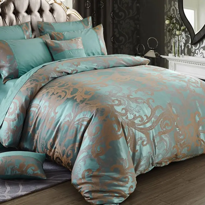 New Cotton Beauty Jacquard Duvet Cover Set 4pcs&3Pcs set Europe bed single double adult bedding Set princess FG626-1
New Cotton Beauty Jacquard Duvet Cover Set 4pcs&3Pcs set Europe bed single double adult bedding Set princess FG626-1