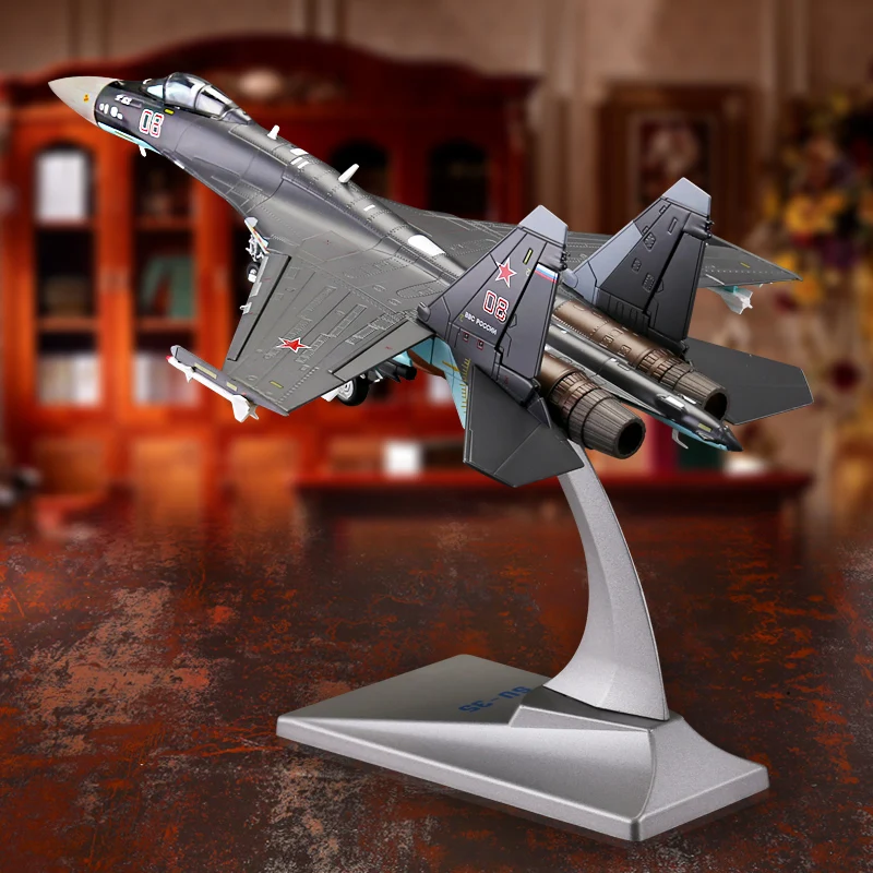 

32CM-Military FANS Collection # 1:72 Russia air force modern Simulated aircraft Su-35 Fighter battleplane alloy Model statue