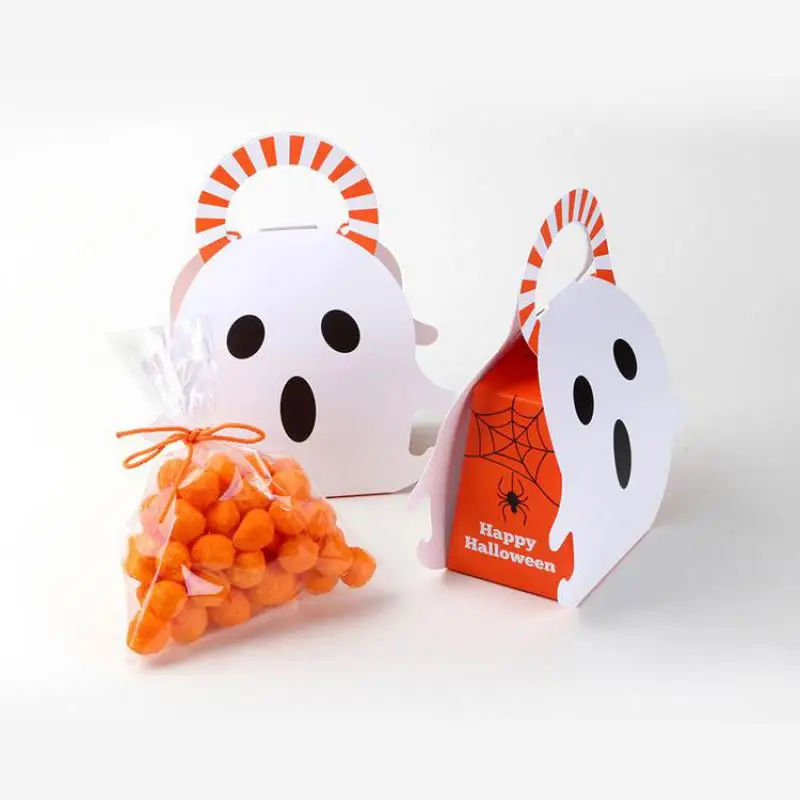 50pcs Halloween Decoration Gift Box Candy Ghost Sweet Boxes Container For Children Kids Halloween Packaging Supplies Sac Papier
50pcs Halloween Decoration Gift Box Candy Ghost Sweet Boxes Container For Children Kids Halloween Packaging Supplies Sac Papier