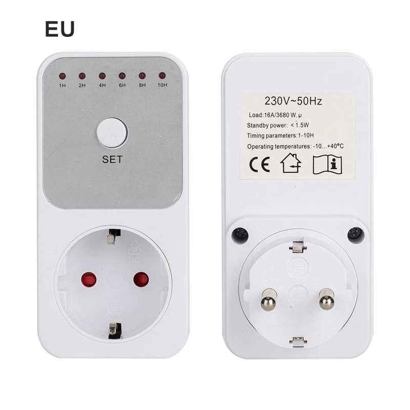 Electronic Timer Switch EU FR BR UK Countdown Switch Controller Kitchen Timer 6 sets Outlet Timing Socket
Electronic Timer Switch EU FR BR UK Countdown Switch Controller Kitchen Timer 6 sets Outlet Timing Socket