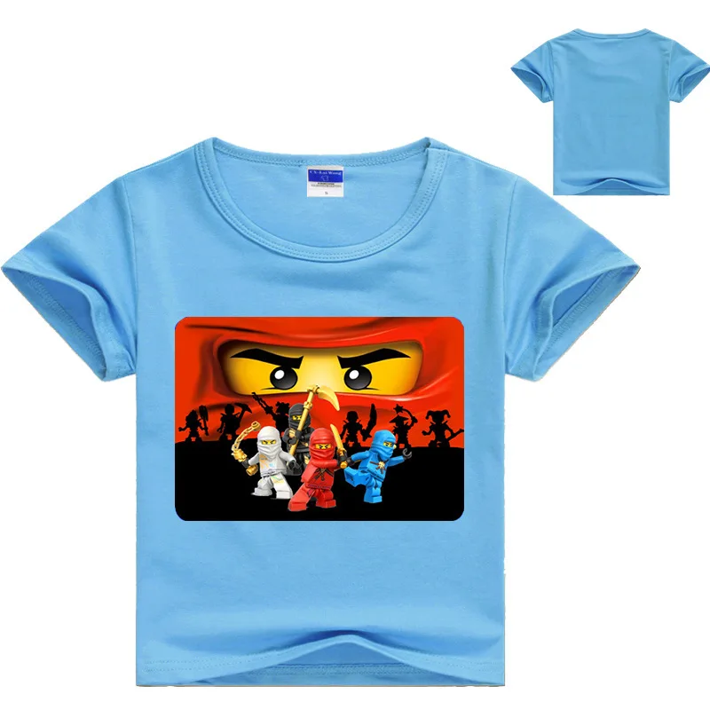 Ninja Ninjago/Хлопковые футболки для мальчиков детская футболка с короткими рукавами
