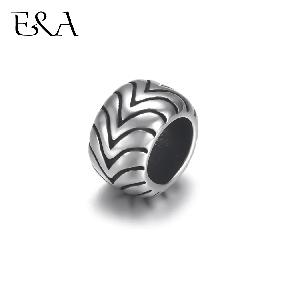 4pcs Stainless Steel Tyre Bead 6mm Large Hole for Jewelry Bracelet Making Metal Beads DIY Supplies Parts
4pcs Stainless Steel Tyre Bead 6mm Large Hole for Jewelry Bracelet Making Metal Beads DIY Supplies Parts
