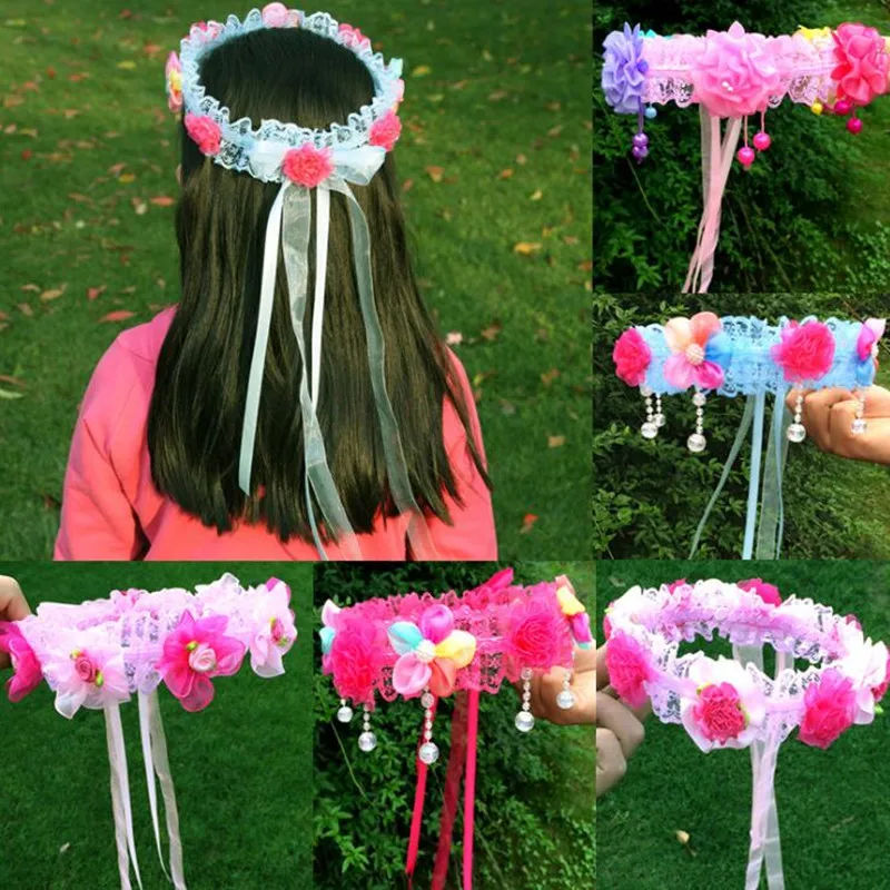 New Children Princess Lace Flower Headband Wedding Flower Girl Ribbon Hairband Headdress Halloween Party Favor Gift 
New Children Princess Lace Flower Headband Wedding Flower Girl Ribbon Hairband Headdress Halloween Party Favor Gift