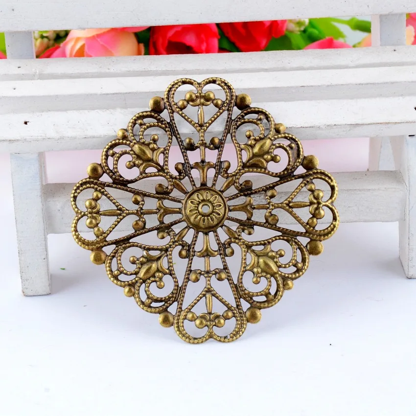 Free shipping Retail 5Pcs Antique Bronze Filigree Flower Wraps Connectors Metal Crafts Gift Decoration DIY Findings 5x5cm
Free shipping Retail 5Pcs Antique Bronze Filigree Flower Wraps Connectors Metal Crafts Gift Decoration DIY Findings 5x5cm