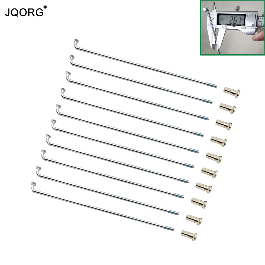 JQORG 12G Spokes Length 248mm-296mm Diameter 2.6mm Electric Bicycle Wheel Spokes J-bend Sliver Color E-bike Motor Wheel Spokes
JQORG 12G Spokes Length 248mm-296mm Diameter 2.6mm Electric Bicycle Wheel Spokes J-bend Sliver Color E-bike Motor Wheel Spokes