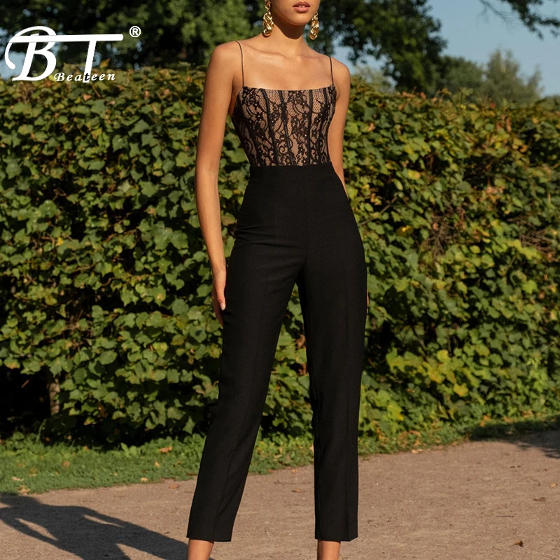 Beateen 2019 New Fashion Spaghetti Strap Sleeveless Skinny Floral Lace Women Sexy Party Jumpsuit OutingLong Pants
Beateen 2019 New Fashion Spaghetti Strap Sleeveless Skinny Floral Lace Women Sexy Party Jumpsuit OutingLong Pants