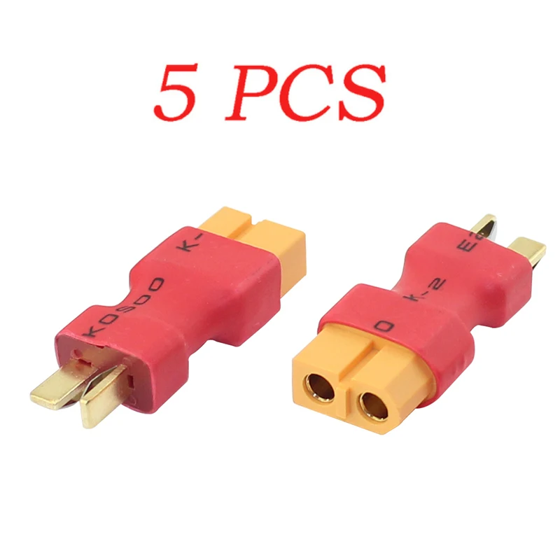 1pcs 5pcs T Male Plug to XT60 Male/T Female Plug to XT60 Female Adapter For RC Helicopter Quadcopter LiPo Battery Plug Connector
1pcs 5pcs T Male Plug to XT60 Male/T Female Plug to XT60 Female Adapter For RC Helicopter Quadcopter LiPo Battery Plug Connector