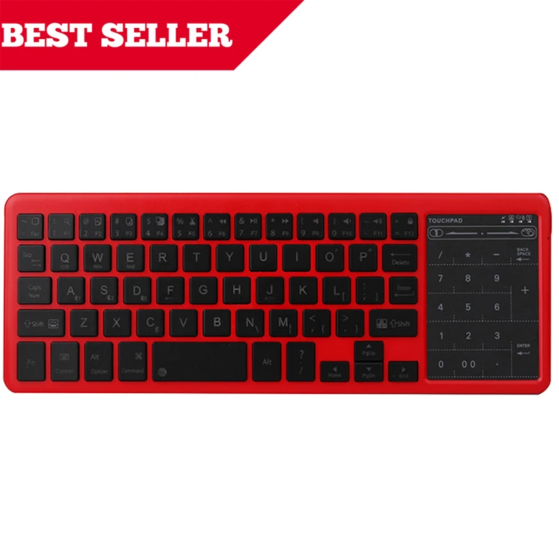 2.4G Wireless Keyboard with Touchpad Built-in Battery Charging Russian Arabic Hebrew Keyboard for Mac OS Windows Android TV Box
2.4G Wireless Keyboard with Touchpad Built-in Battery Charging Russian Arabic Hebrew Keyboard for Mac OS Windows Android TV Box